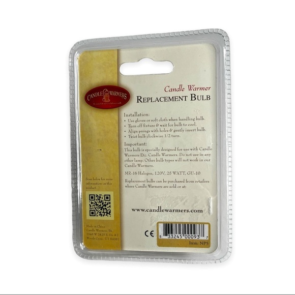 Wax Candle Warmer Bulb Lot of 2 MR-16 Halogen 120V 25 WATT GU-10‎ Replacement - Picture 2 of 3